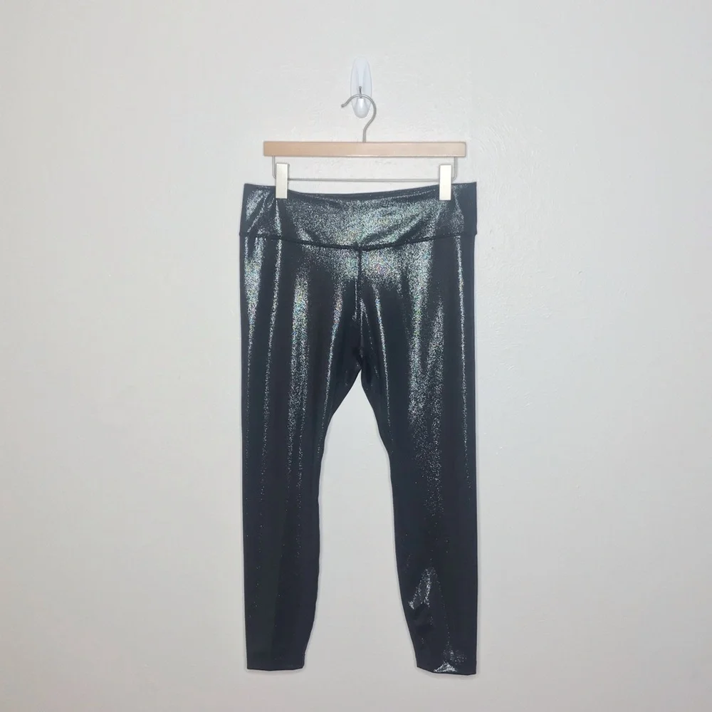 NIKE One Sparkle Black 7/8 Leggings XL - Picture 3 of 6